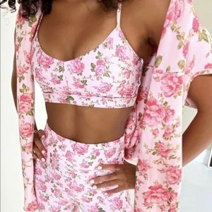 LoveShackFancy x Bandier Rose Bra